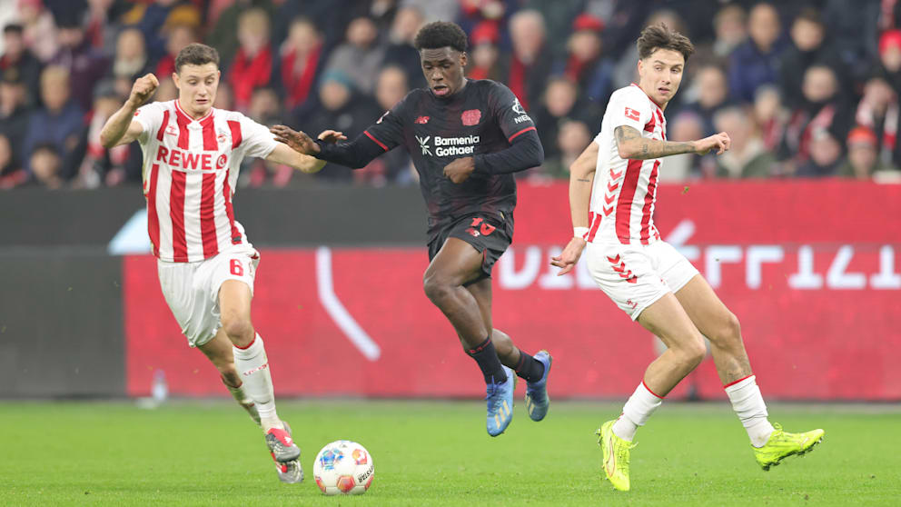 Für Köln nicht zu stoppen: Bayer-Schnäppchen Poku (M.)