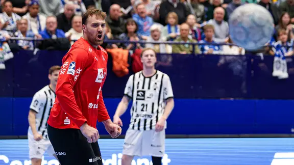 Andreas Wolff (THW Kiel) in the game at TBV Lemgo Lippe