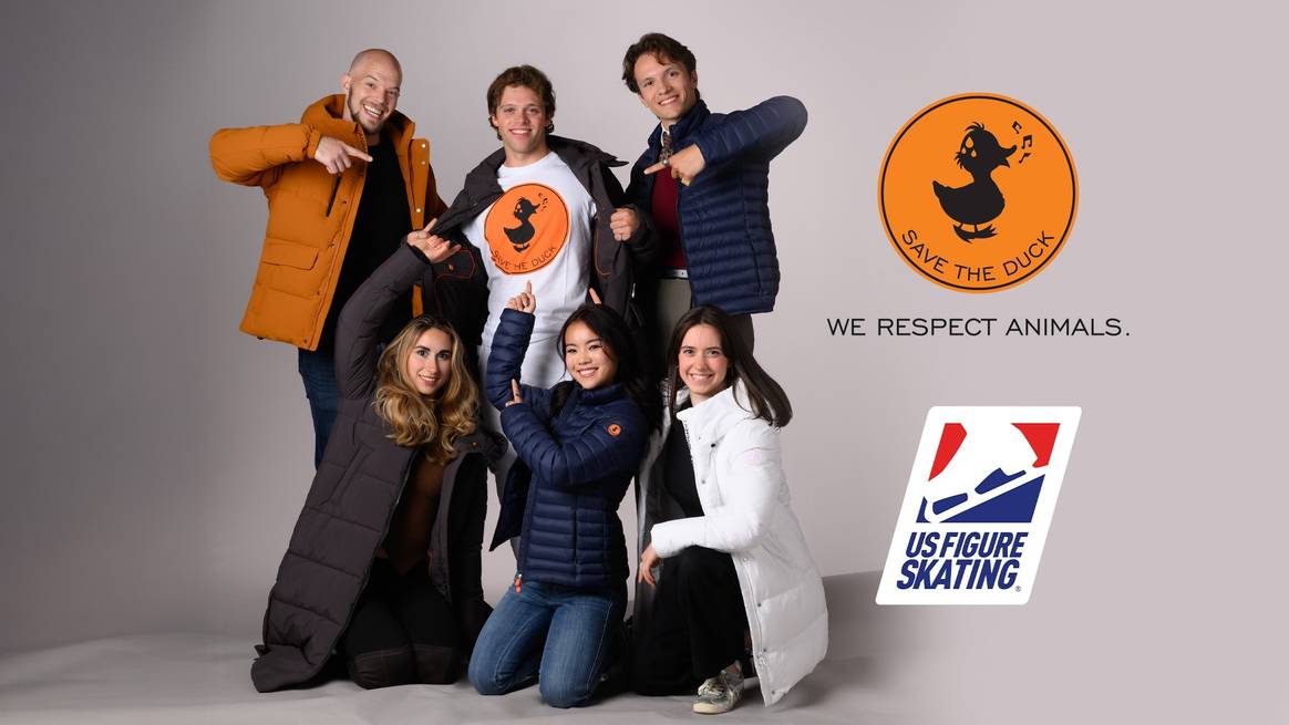 Save The Duck partners with the US Figure Skating team.
