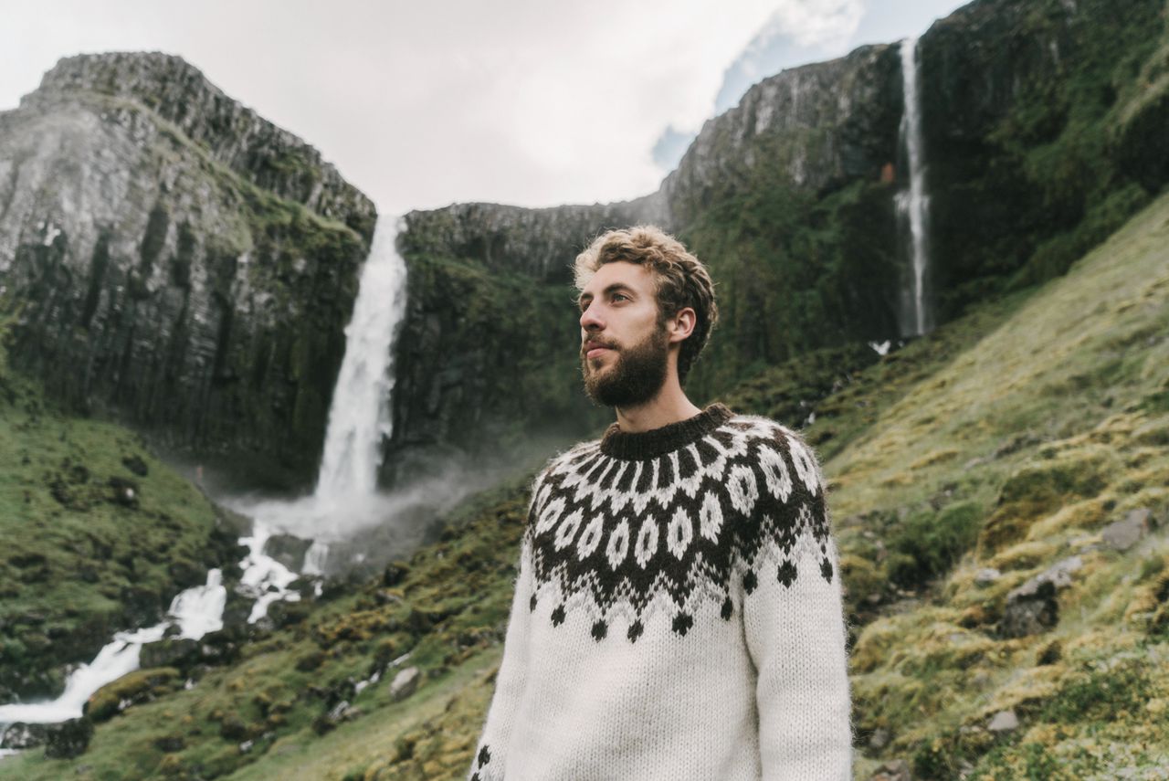 Icelandic style winter sweater.