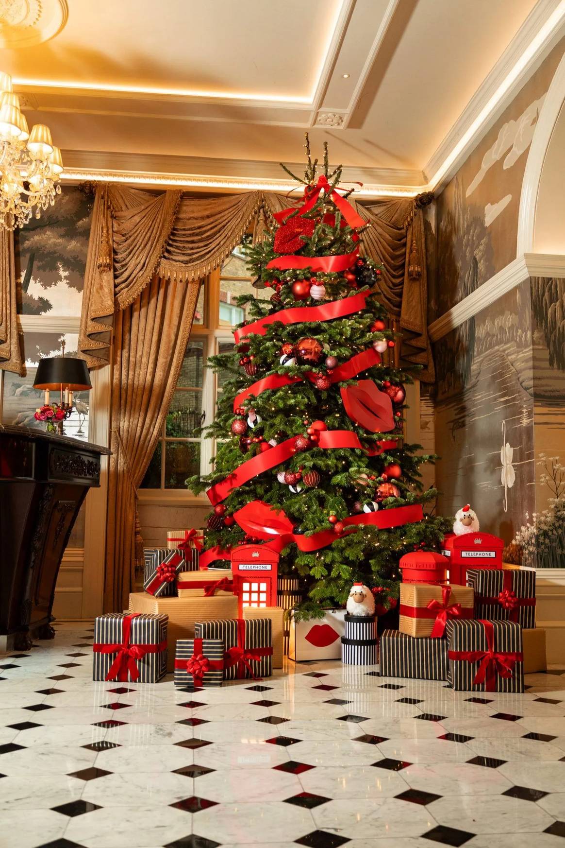 Lulu Guinness Christmas Trees at The Goring