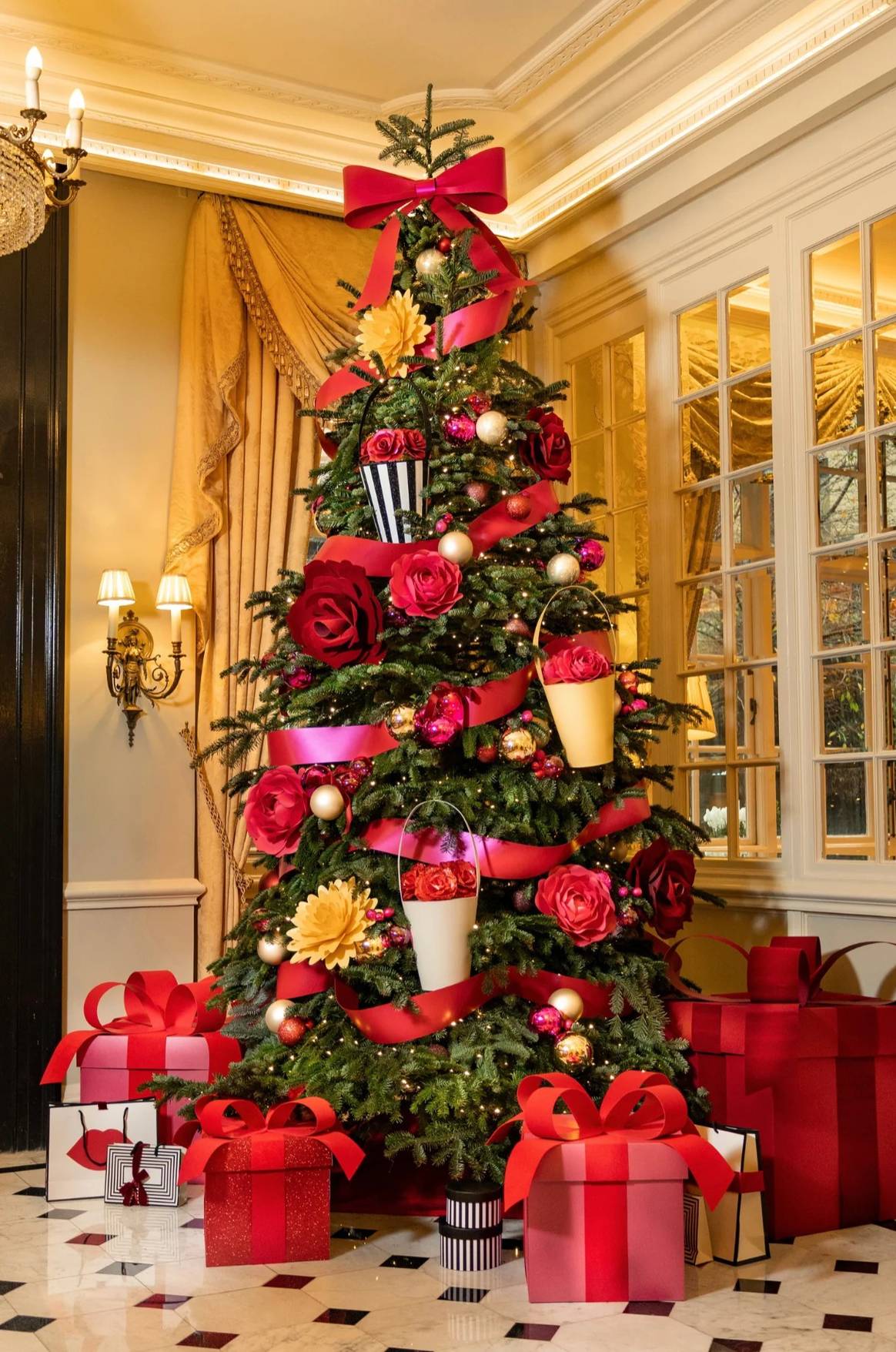 Lulu Guinness Christmas Trees at The Goring