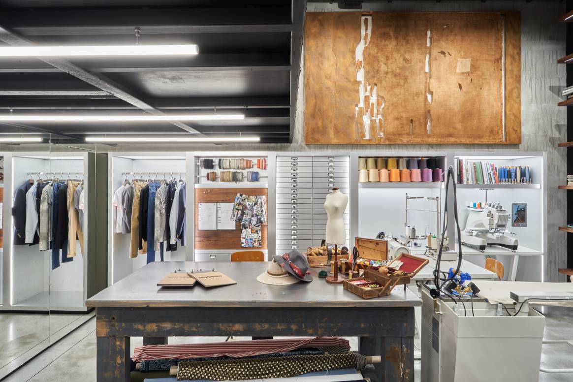 The interior of the store Golden Goose di Milano