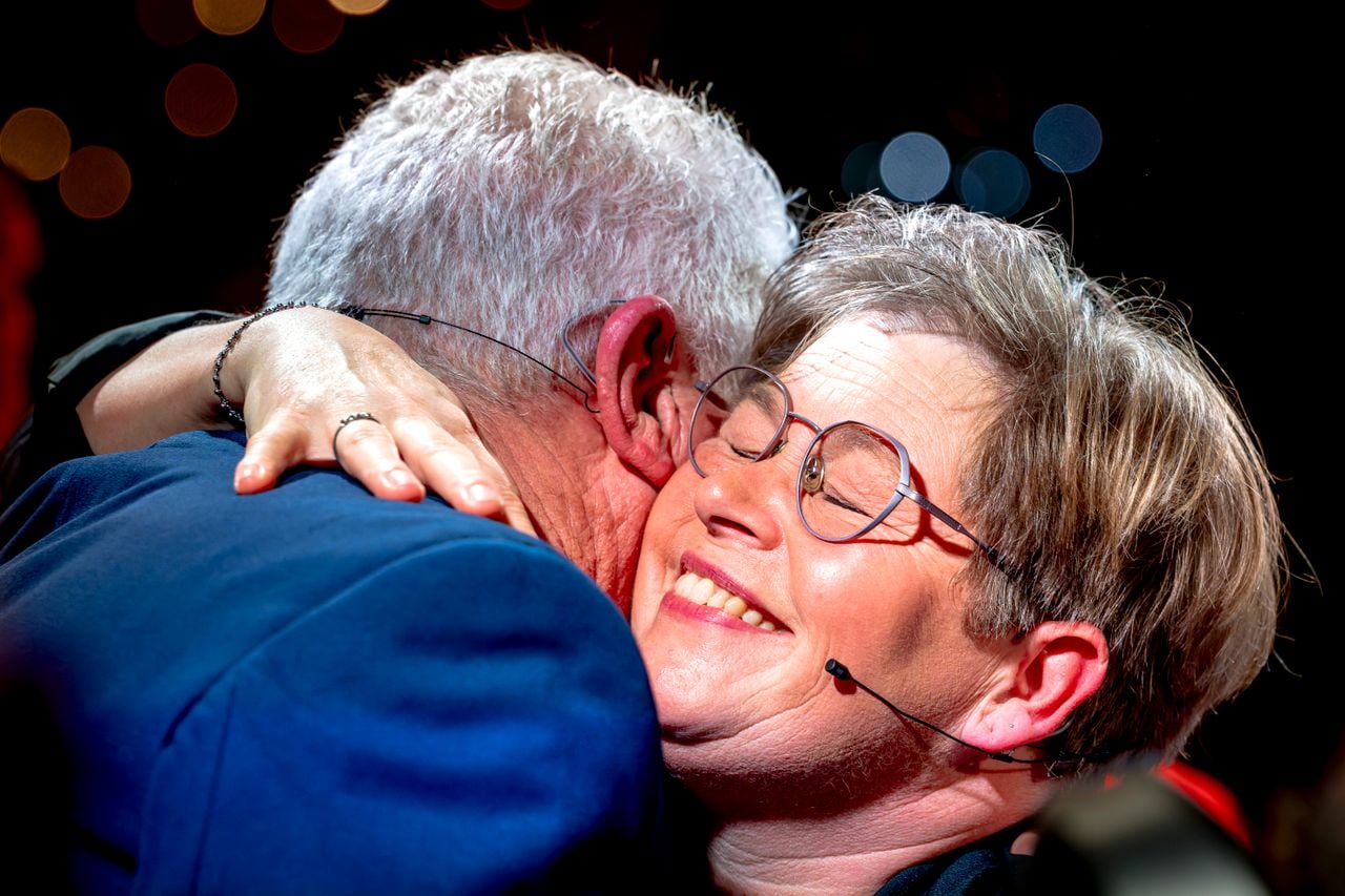 Joseph and Angel embrace each other (Photo: Marcel van Dorst)