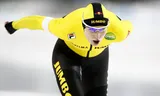 Carlijn Achtereekte in action in the five kilometers during the Olympic qualifying tournament in 2021. 