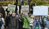 Demonstration in The Hague for the right to abortion, last November. 