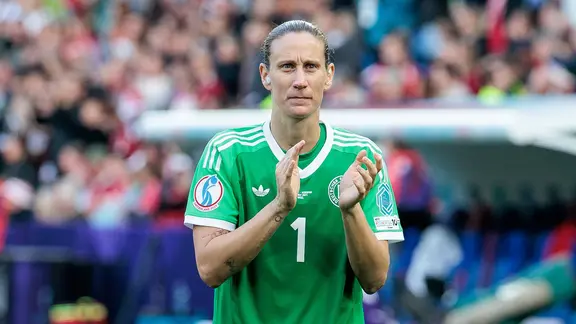 Ann-Kathrin Berger in the German national team jersey