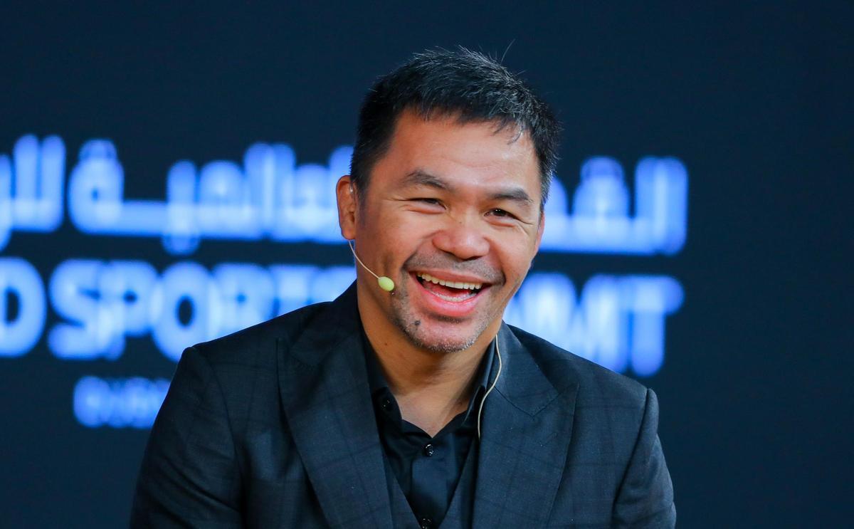 Manny Pacquiao, at the Dubai event