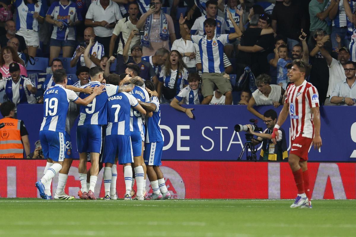 Espanyol started the League with a victory against Atlético de Madrid