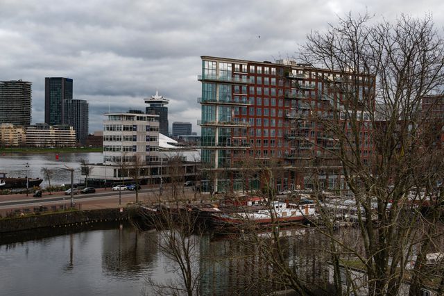 The view from his apartment in Amsterdam is the reason Frits wants to continue living there.