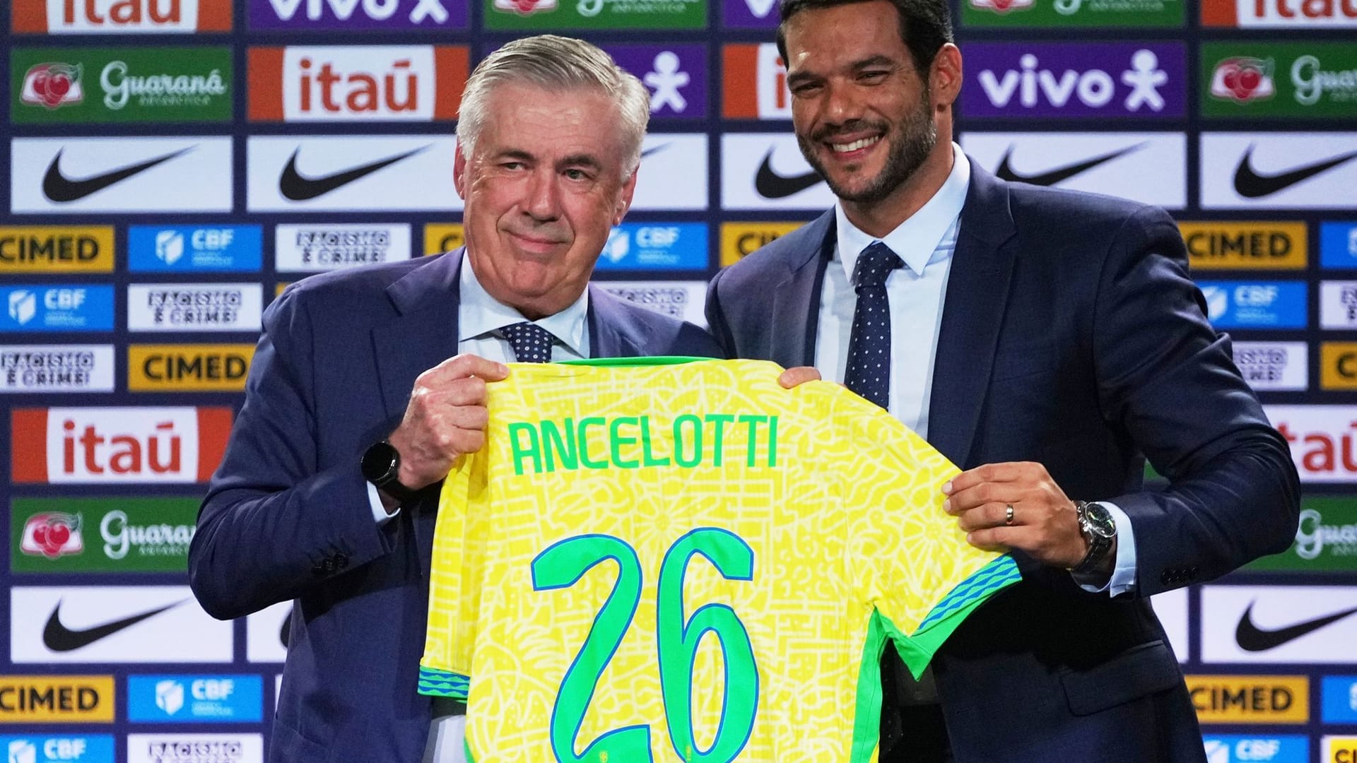 “An honor”: Ancelotti introduced as the new Brazil coach