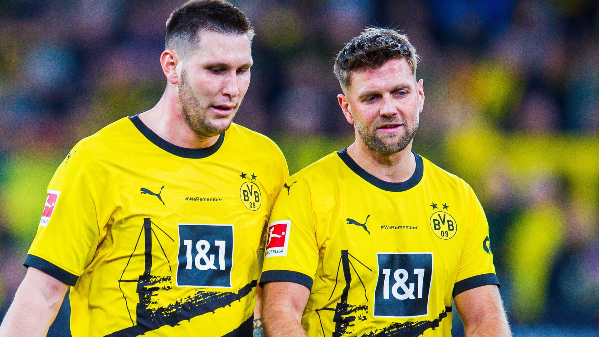 Niklas Süle (l.) next to Niclas Füllkrug: The two once played together for BVB.