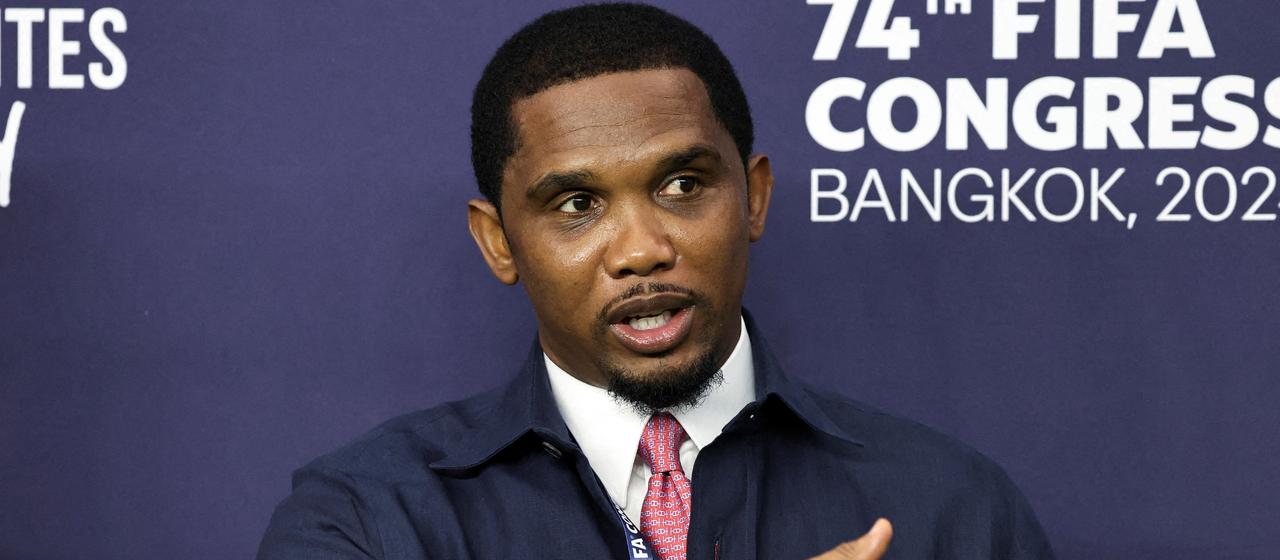 Samuel Eto'o at the FIFA Congress