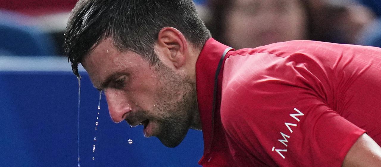 Novak Djokovic at the Masters in Shanghai