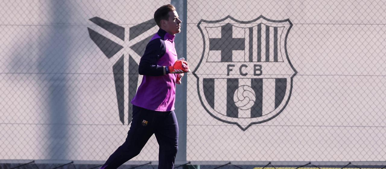 Marc-Andre Ter Stegen in action