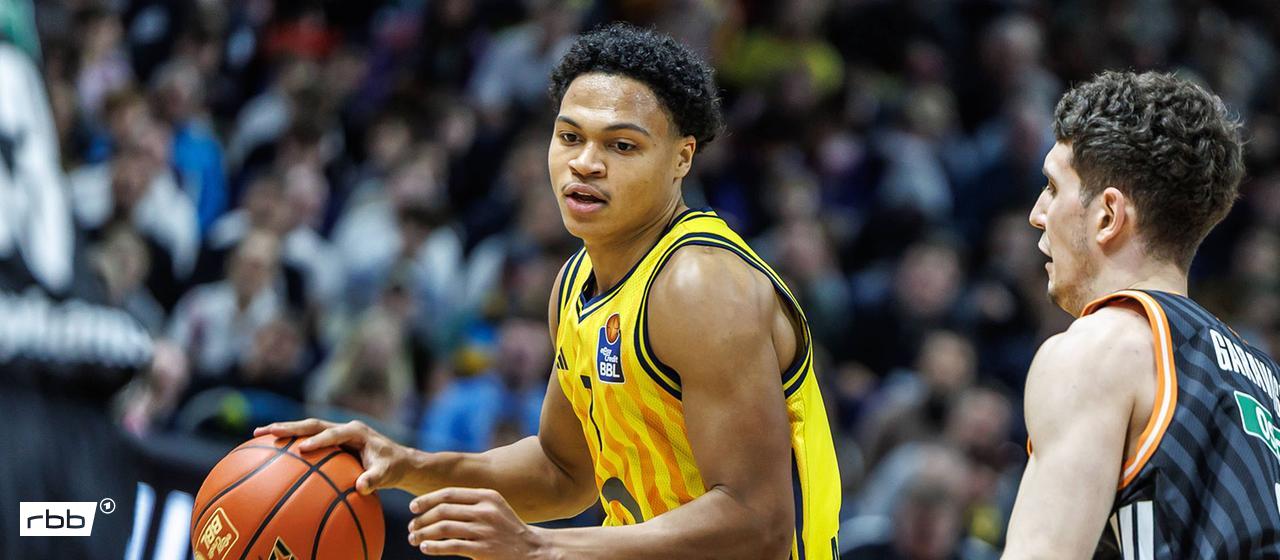 Alba Berlin's Jack Kayil in the game against Ulm | Image: IMAGO/Andreas Gora
