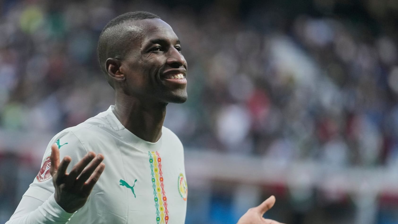 Nicolas Jackson: He celebrated an opening victory with Senegal at the Africa Cup of Nations.