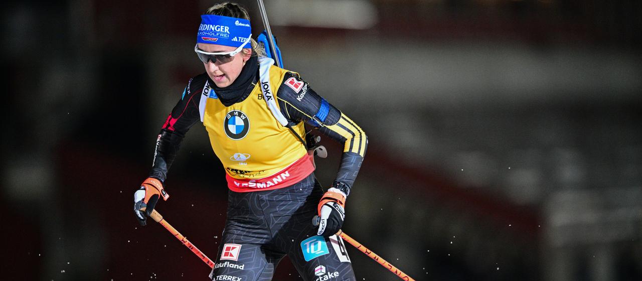 The German biathlete Franziska Preuß