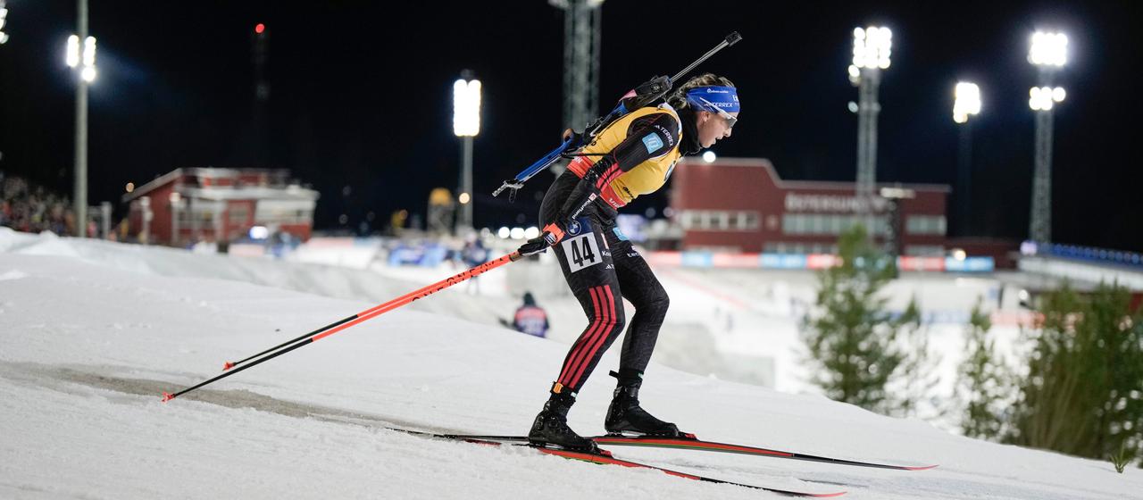 Franziska Preuß on the cross-country ski trail