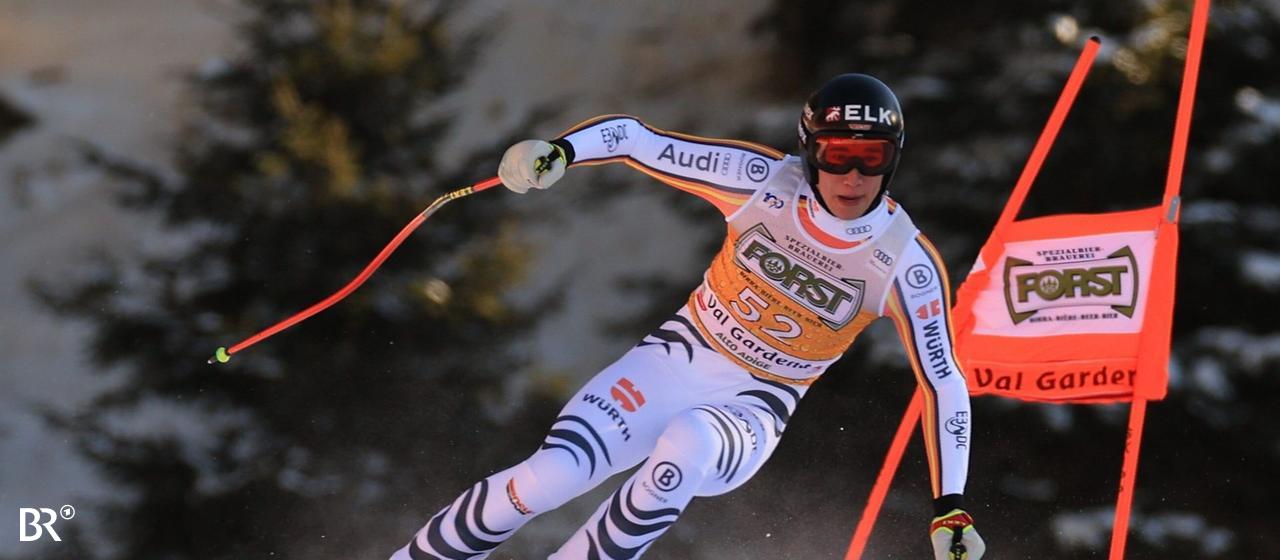 Luis Vogt on the track in Val Gardena