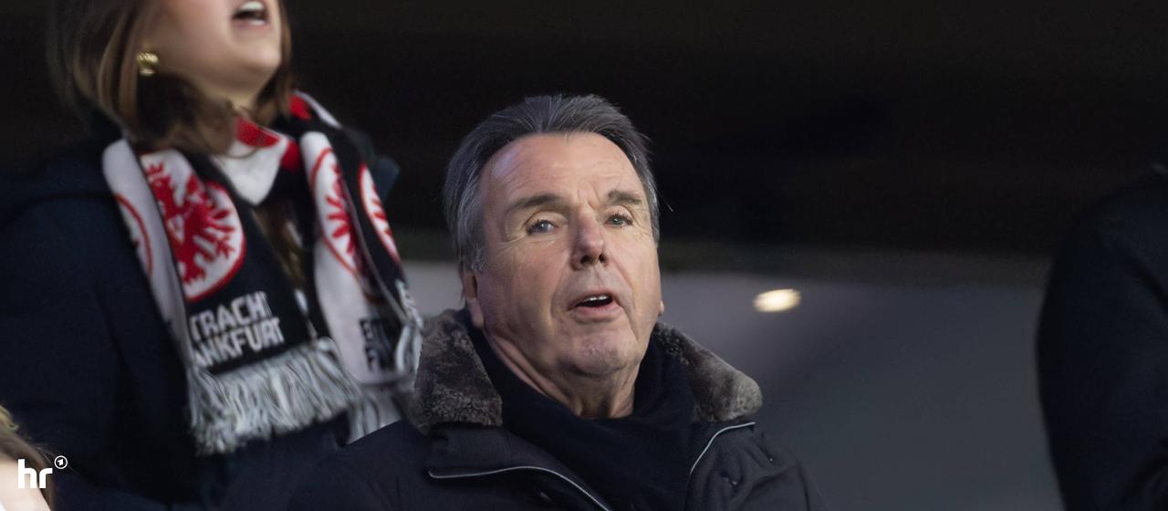 Heribert Bruchhagen in the Frankfurt stadium