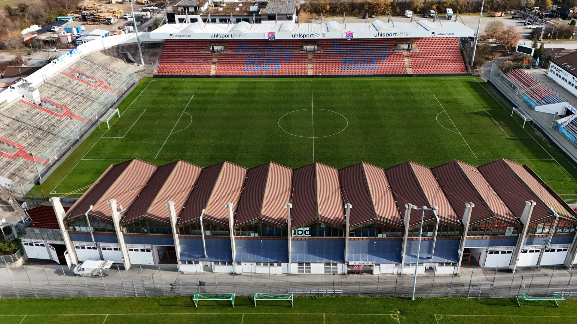 The sports park in Unterhaching: The Bayern women could soon play their home games here.