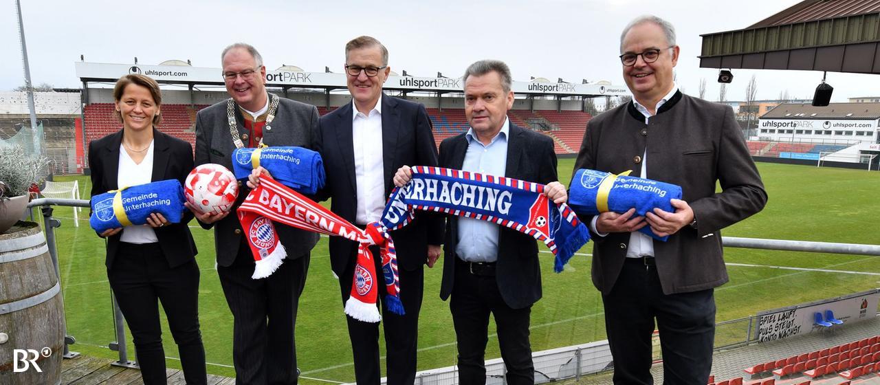 Press event in the Unterhaching sports park