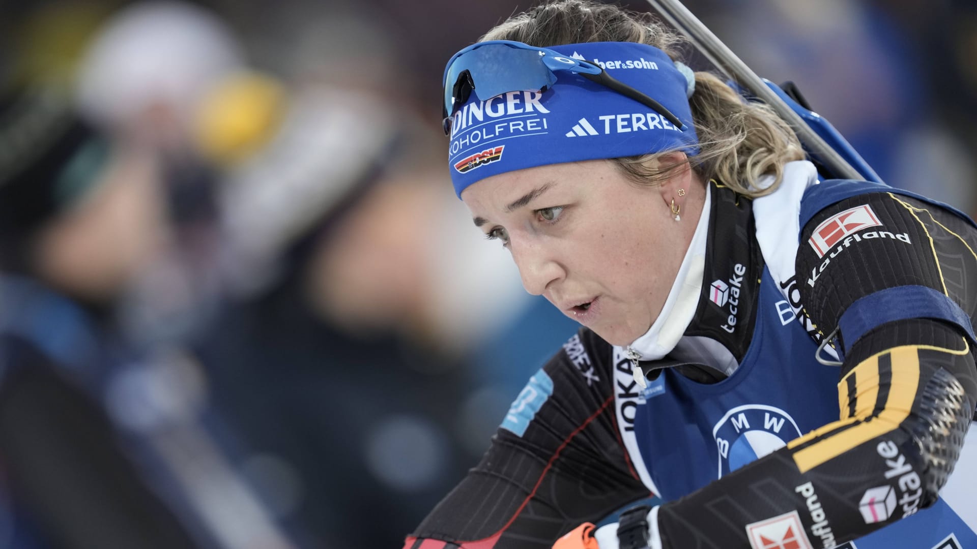 Franziska Preuß: The reigning overall World Cup winner is currently struggling with an illness. Franziska Preuß: The reigning overall World Cup winner is currently struggling with an illness.