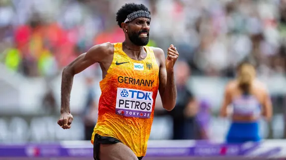 Amanal Petros at the 2025 World Athletics Championships in Tokyo