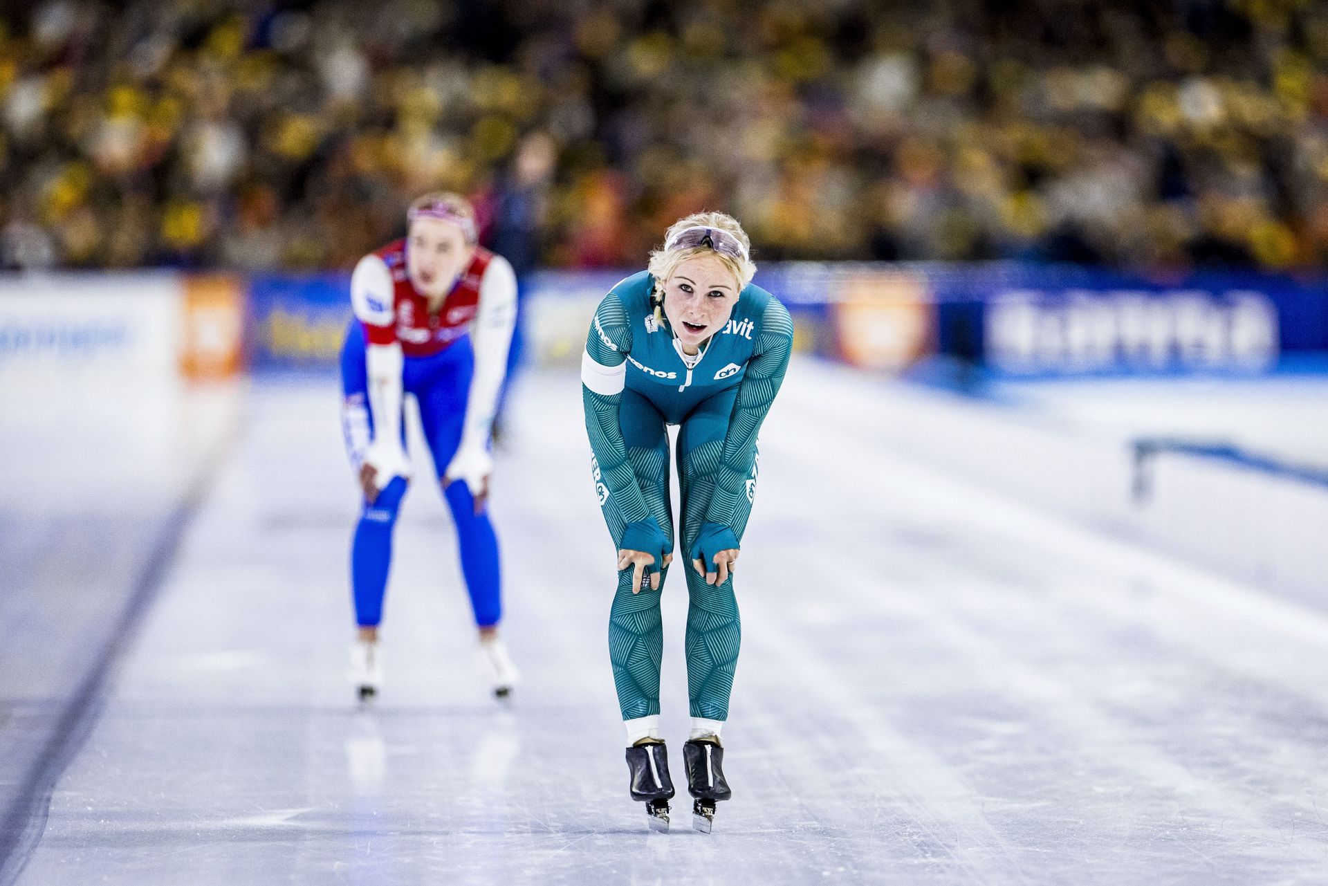 Marijke Groenewoud crossed the line ahead of favorite Joy Beune and is also a podium candidate at the Games in Milan.