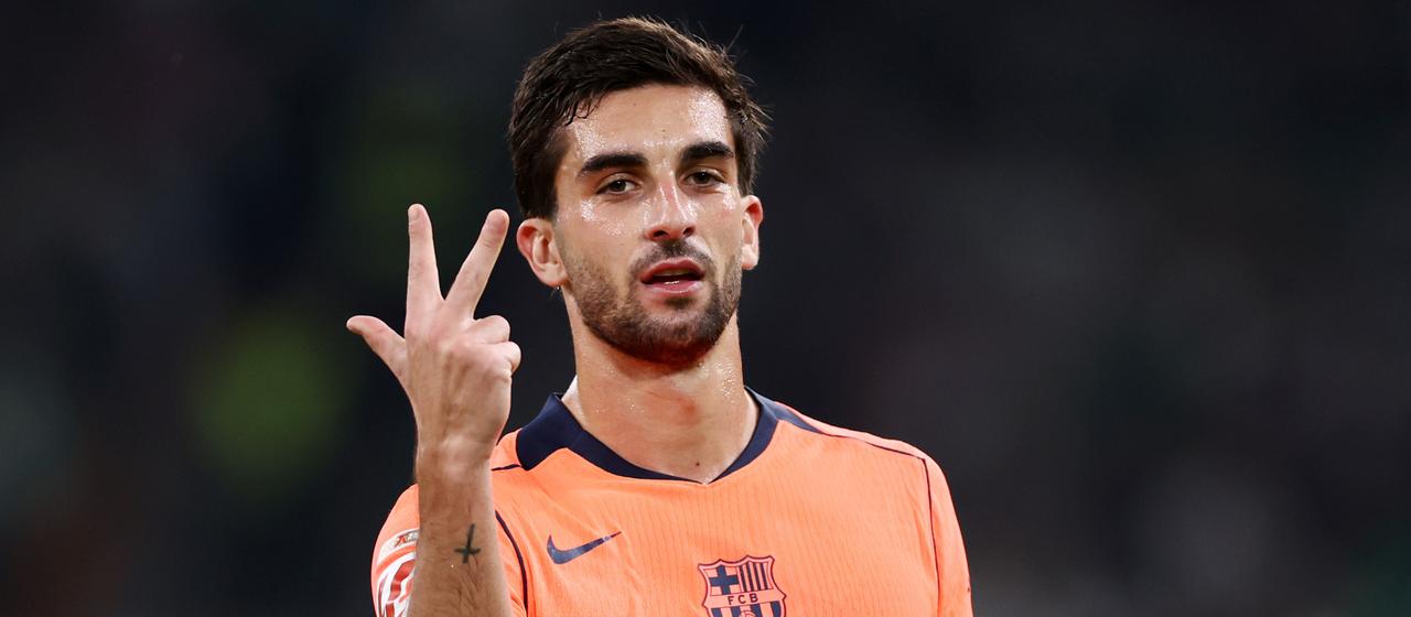 Triple goalscorer Ferran Torres from FC Barcelona