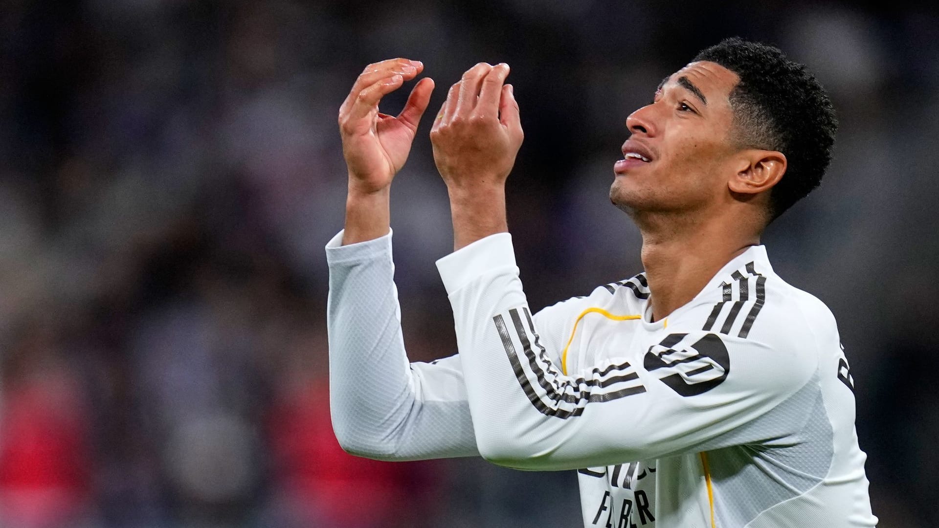 Real Madrid's Jude Bellingham can't believe it.