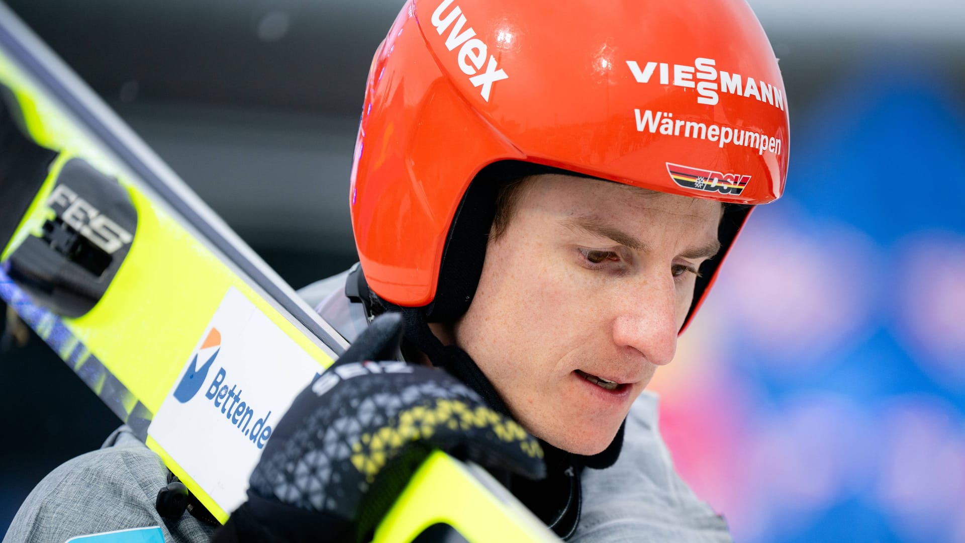 Karl Geiger: The German ski jumper is looking for his top form.