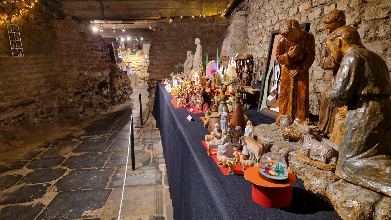 Part of the exposition in the basilica