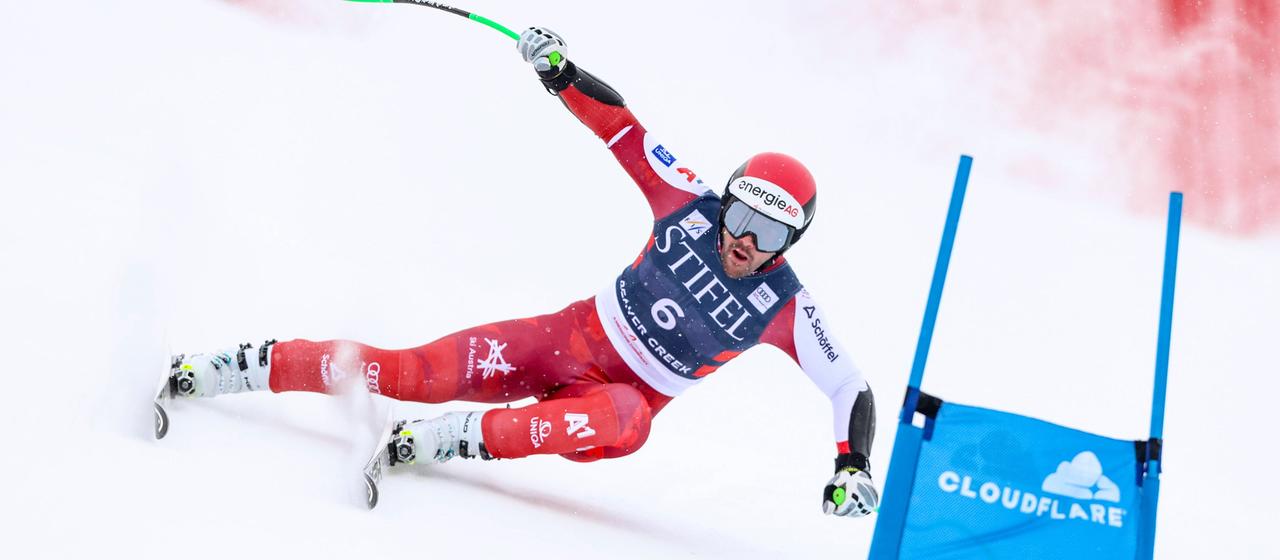 Kriechmayr in action in Beaver Creek.