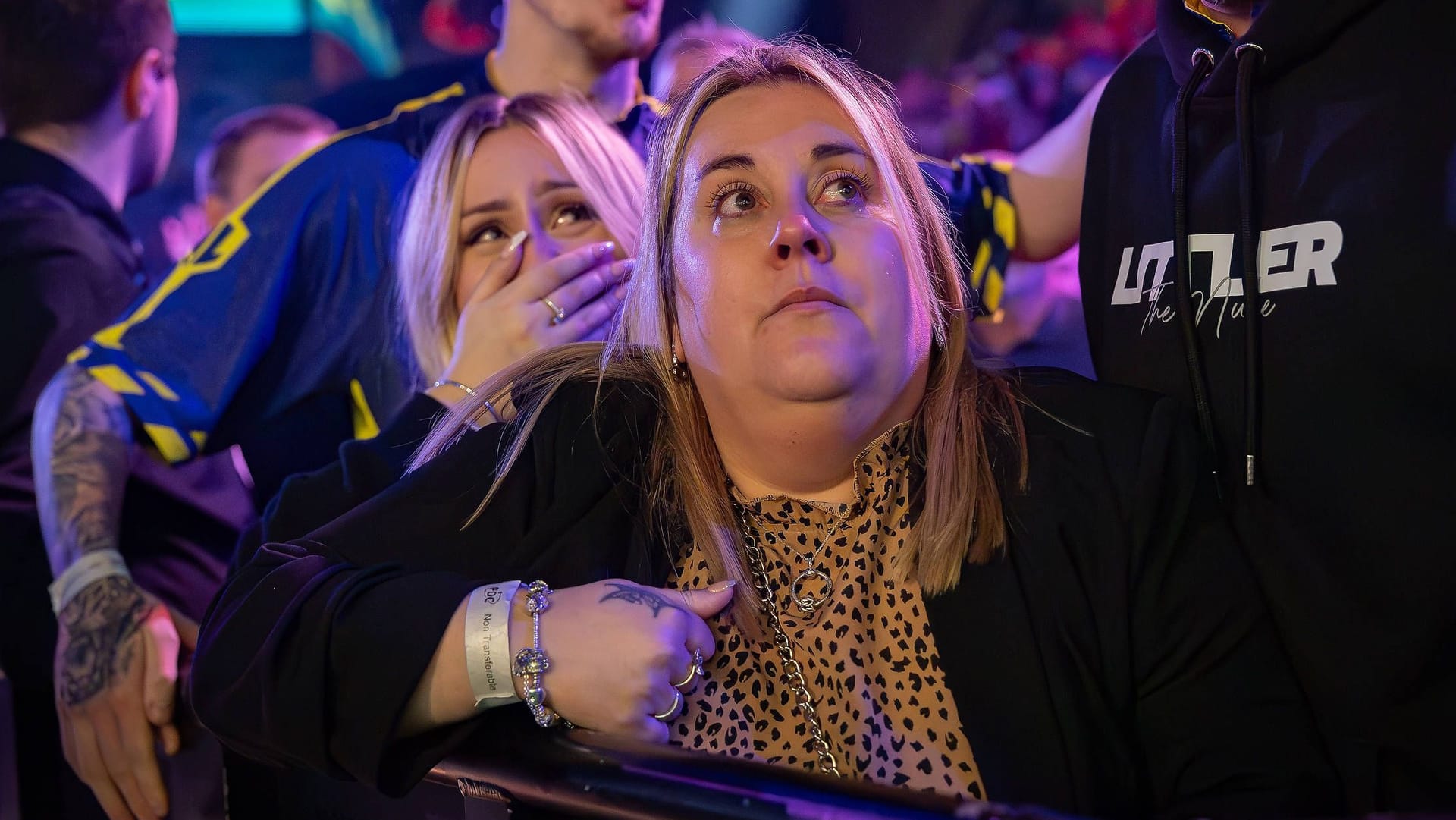 Emotional at her son's performances: Luke Littler's mother Lisa (archive photo).