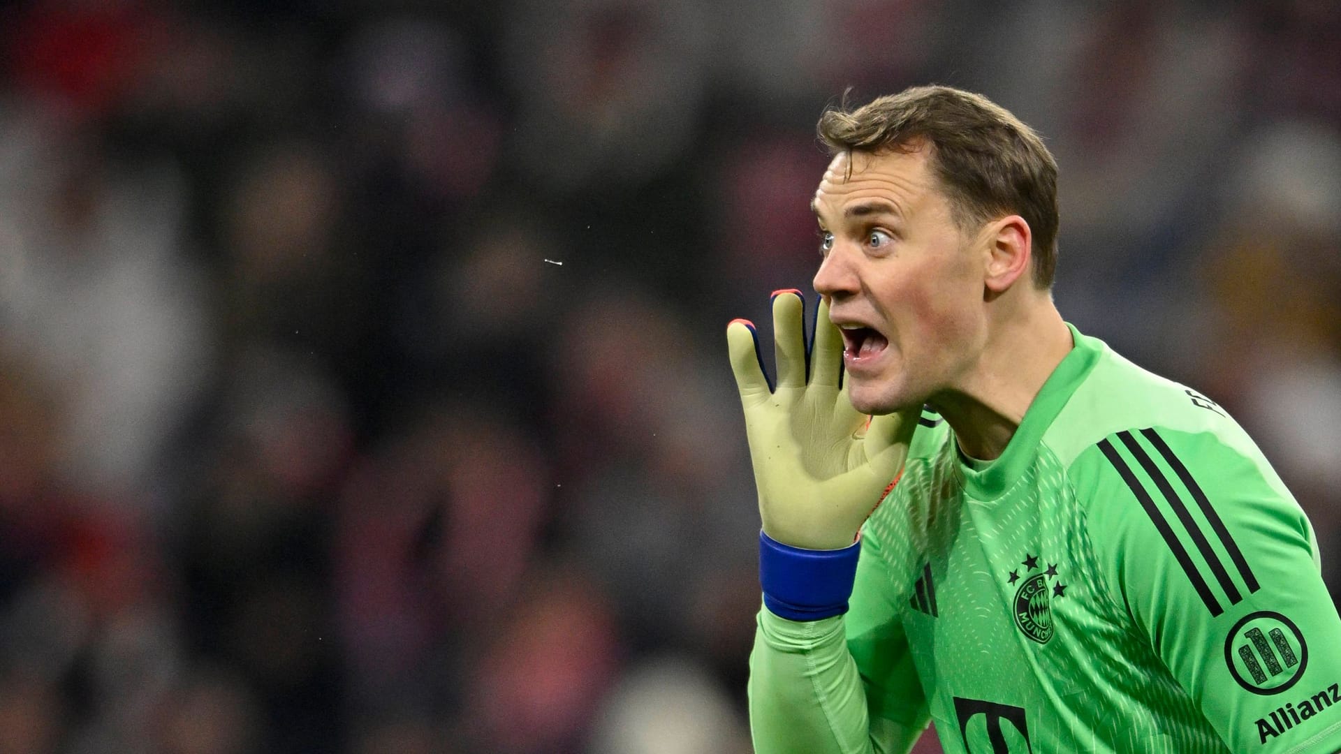 Manuel Neuer: He guarded Bayern's goal against Mainz on Sunday.