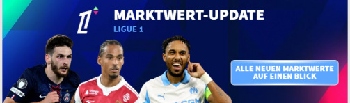 © tm/imago - All market value changes in Ligue 1 - Link to overview