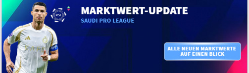 All new market values ​​of the Saudi Pro League at a glance.