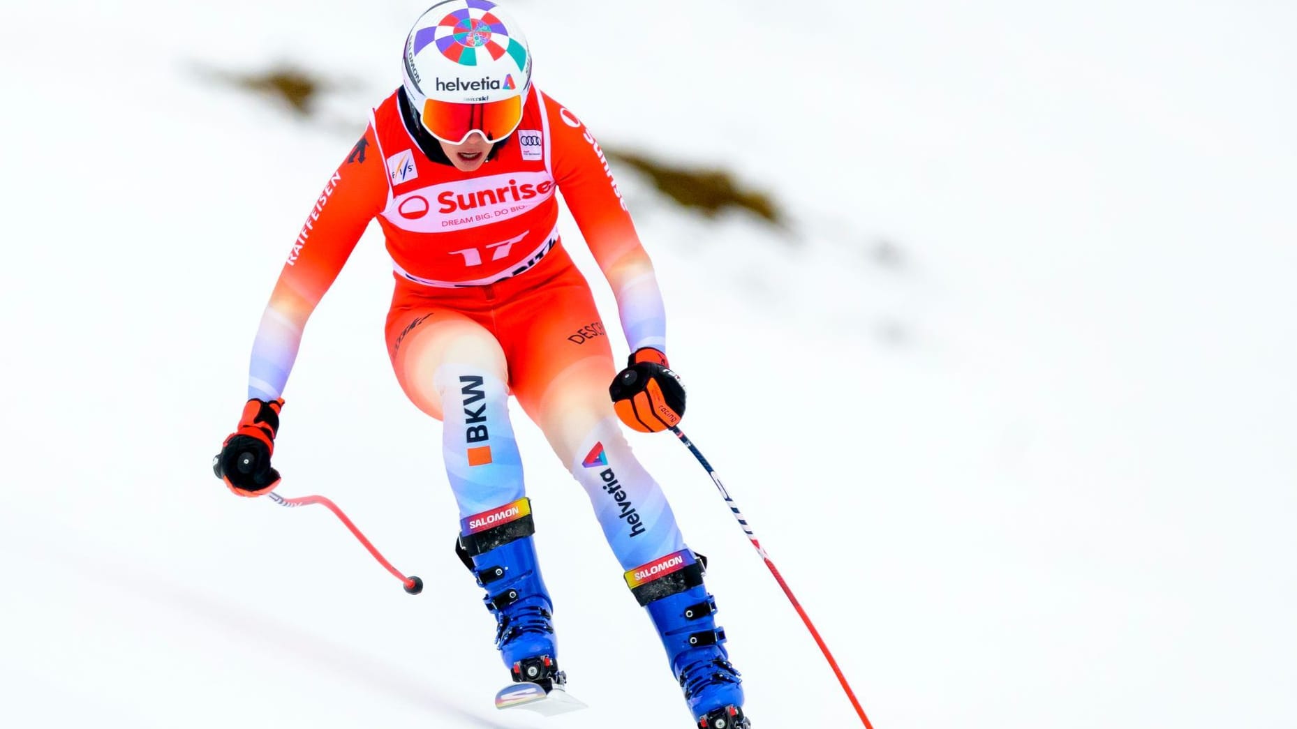 Michelle Gisin: The Swiss woman fell badly two months before the Olympics.