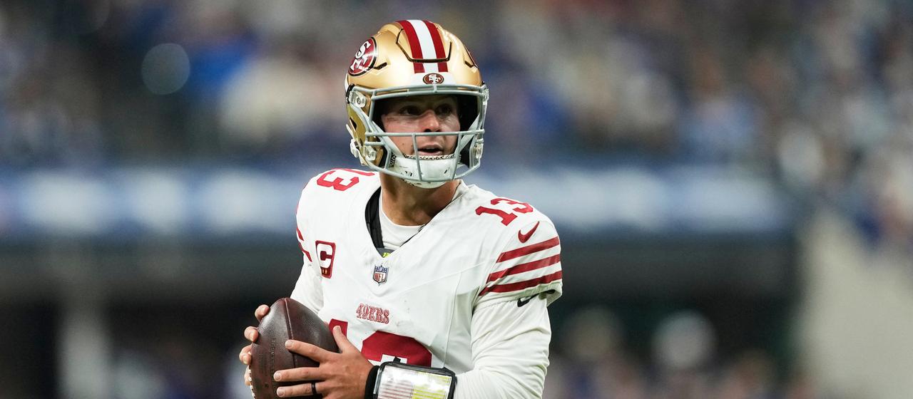In outstanding form: Brock Purdy from the San Francisco 49ers