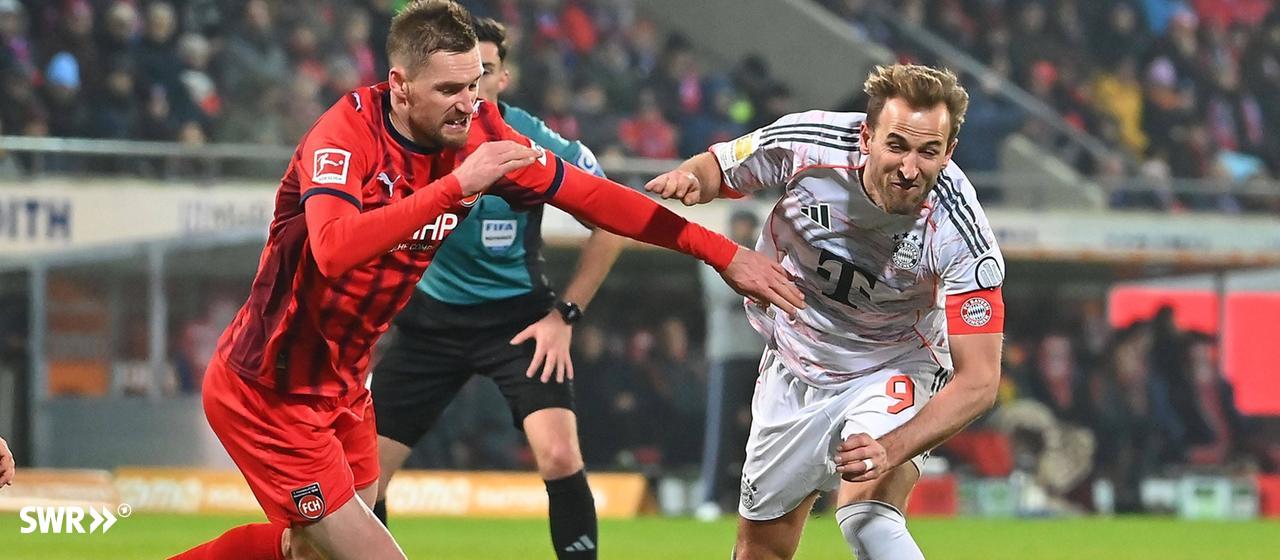 Patrick Mainka in a duel with Harry Kane