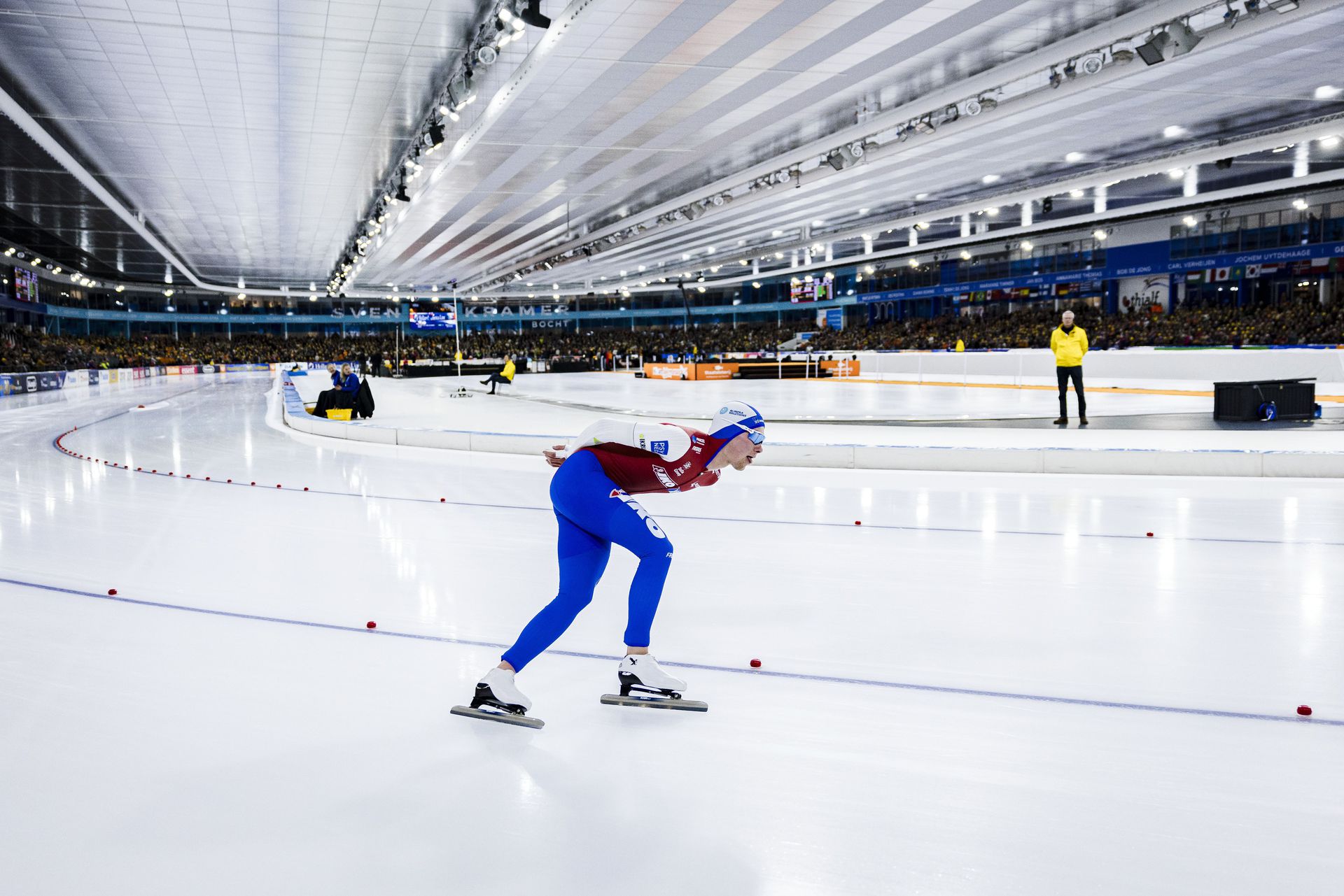 Stijn van de Bunt in action in the ten kilometers. He previously also won the 5,000 meters.