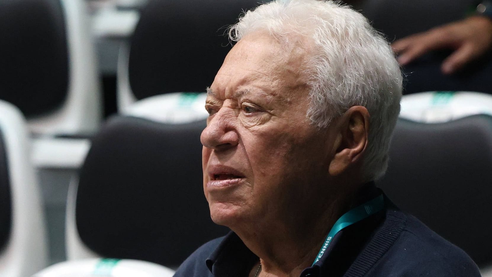Nicola Pietrangeli at a tennis match a year ago: The Italian is one of the best tennis players in Italian history.