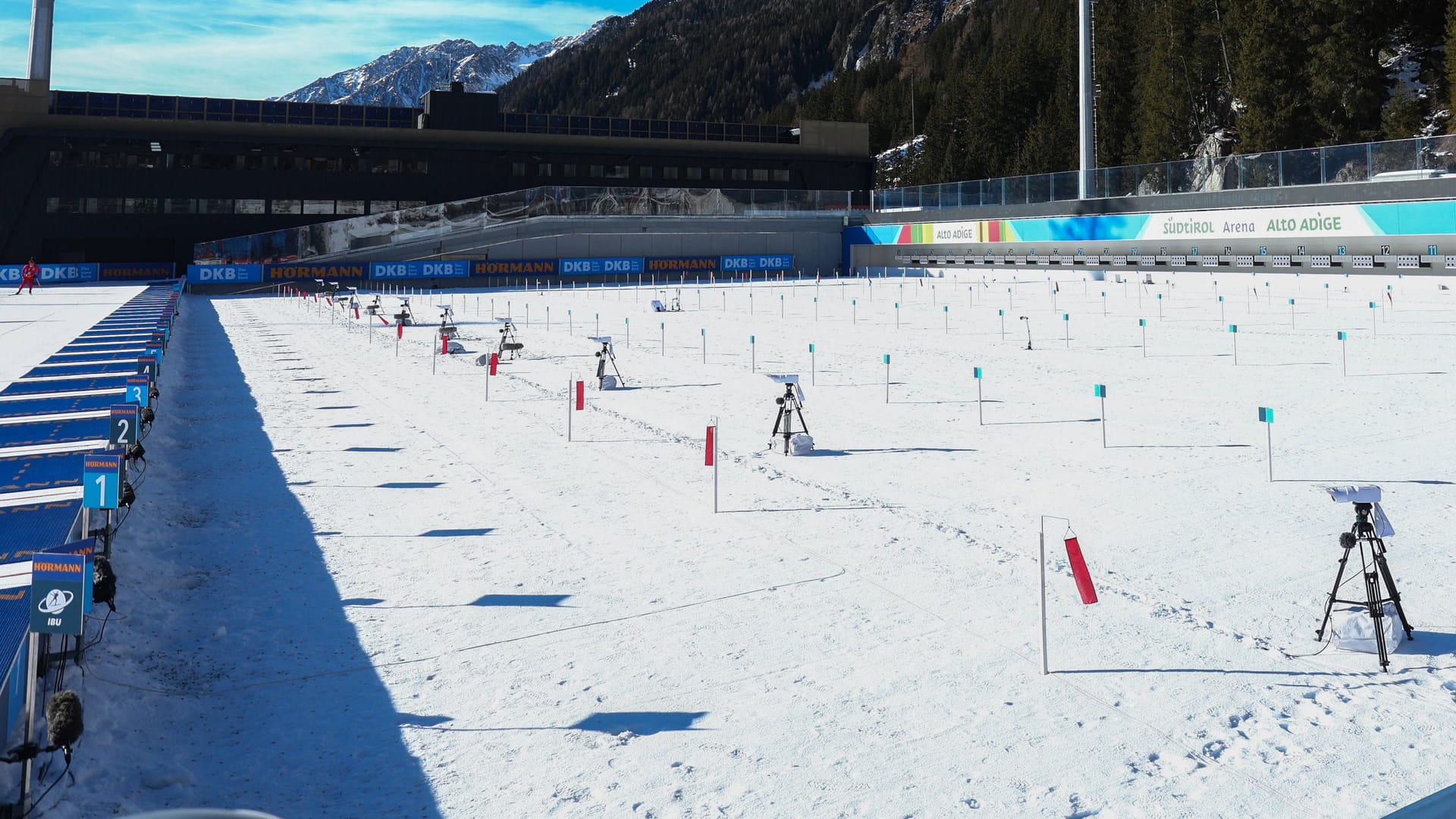 The South Tyrol Arena in Antholz: The biathlon competitions take place here.