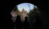 Yazidis at the Lalish Temple in Iraq's Shekhan district for the annual Cejna cema celebration.