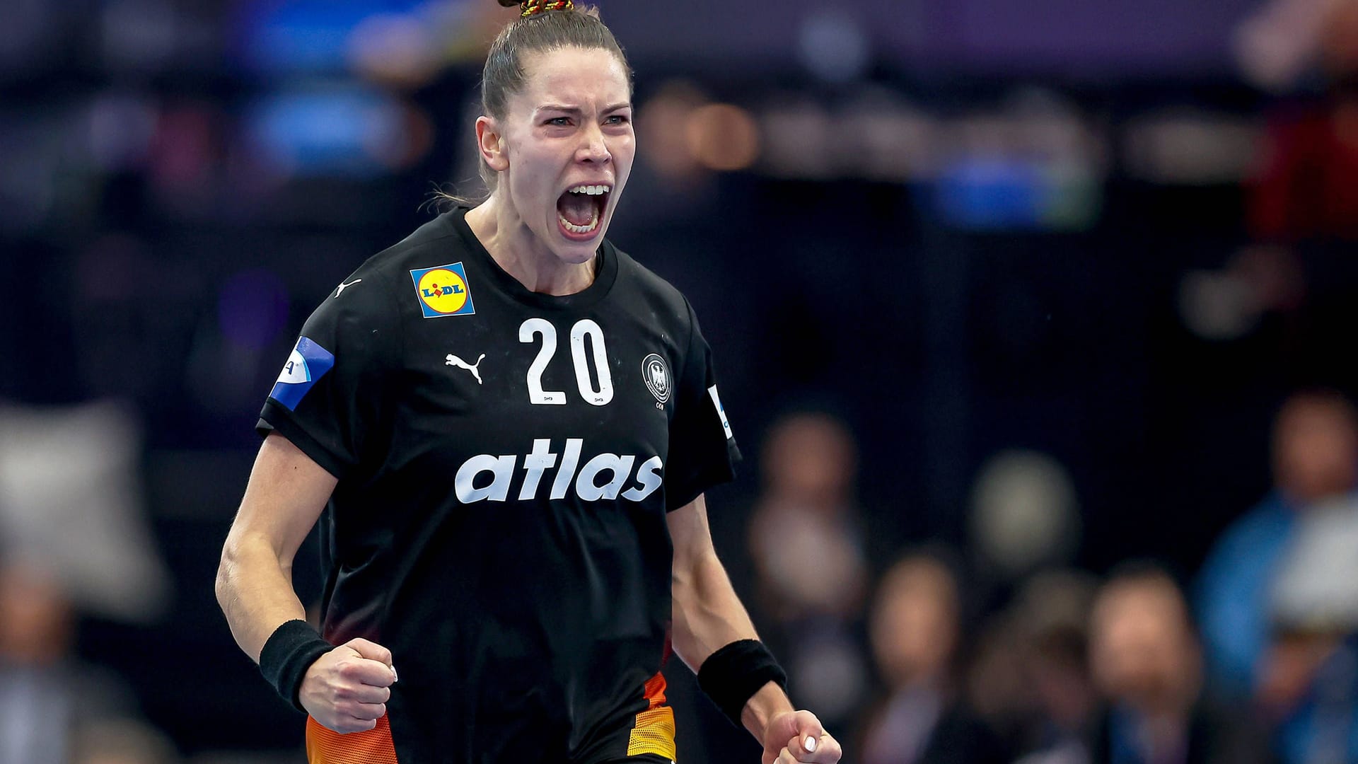 Emily Vogel: The German handball player dreams of the title. Emily Vogel: The German handball player dreams of the title.