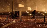 In 2018, the bonfire near Scheveningen got out of hand and caused a shower of sparks on the boulevard. 