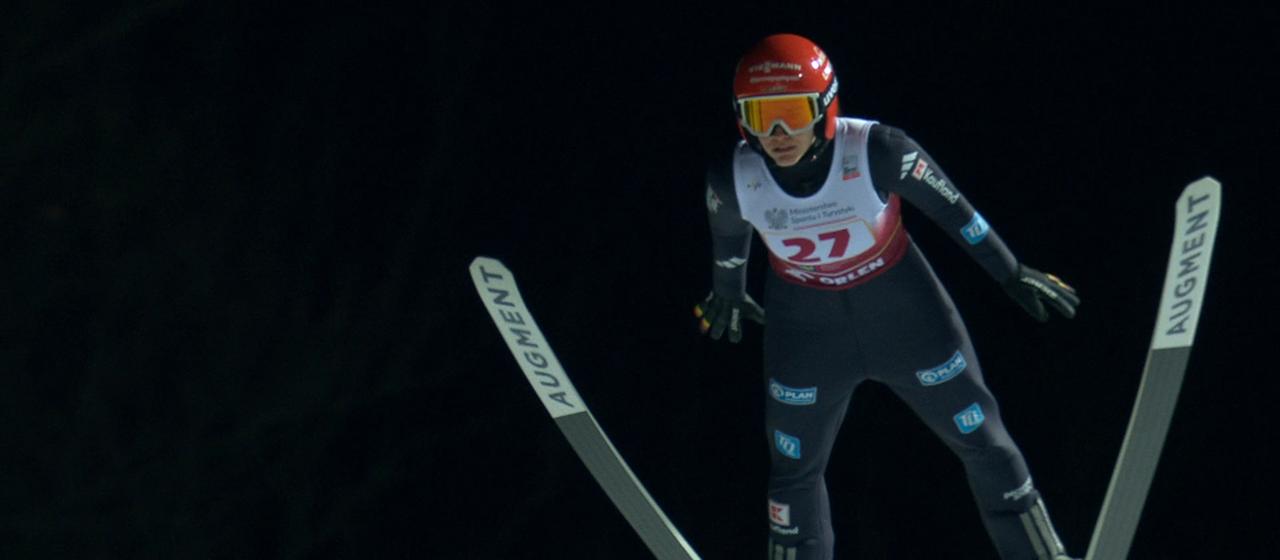 Selina Freitag in action in Wisla