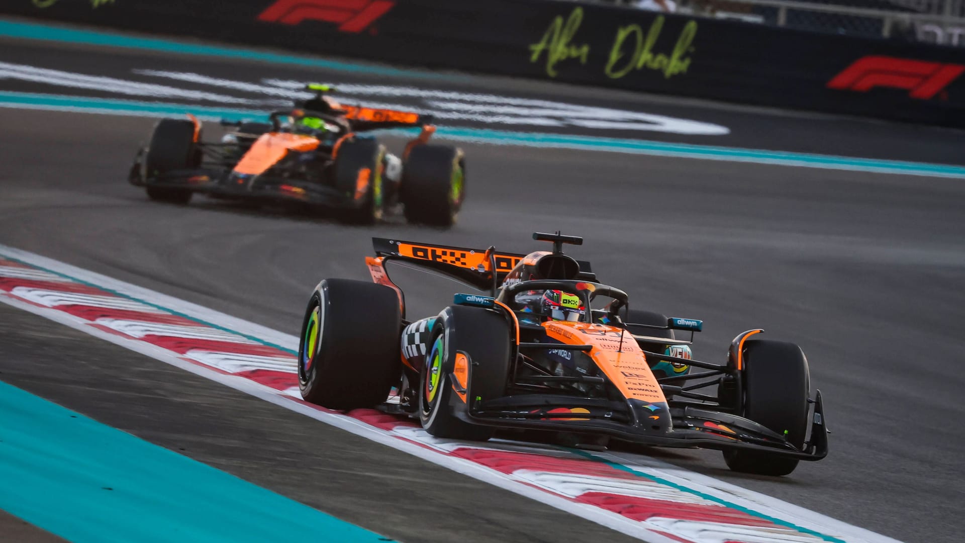 Passed by: Oscar Piastri after overtaking his teammate Lando Norris.